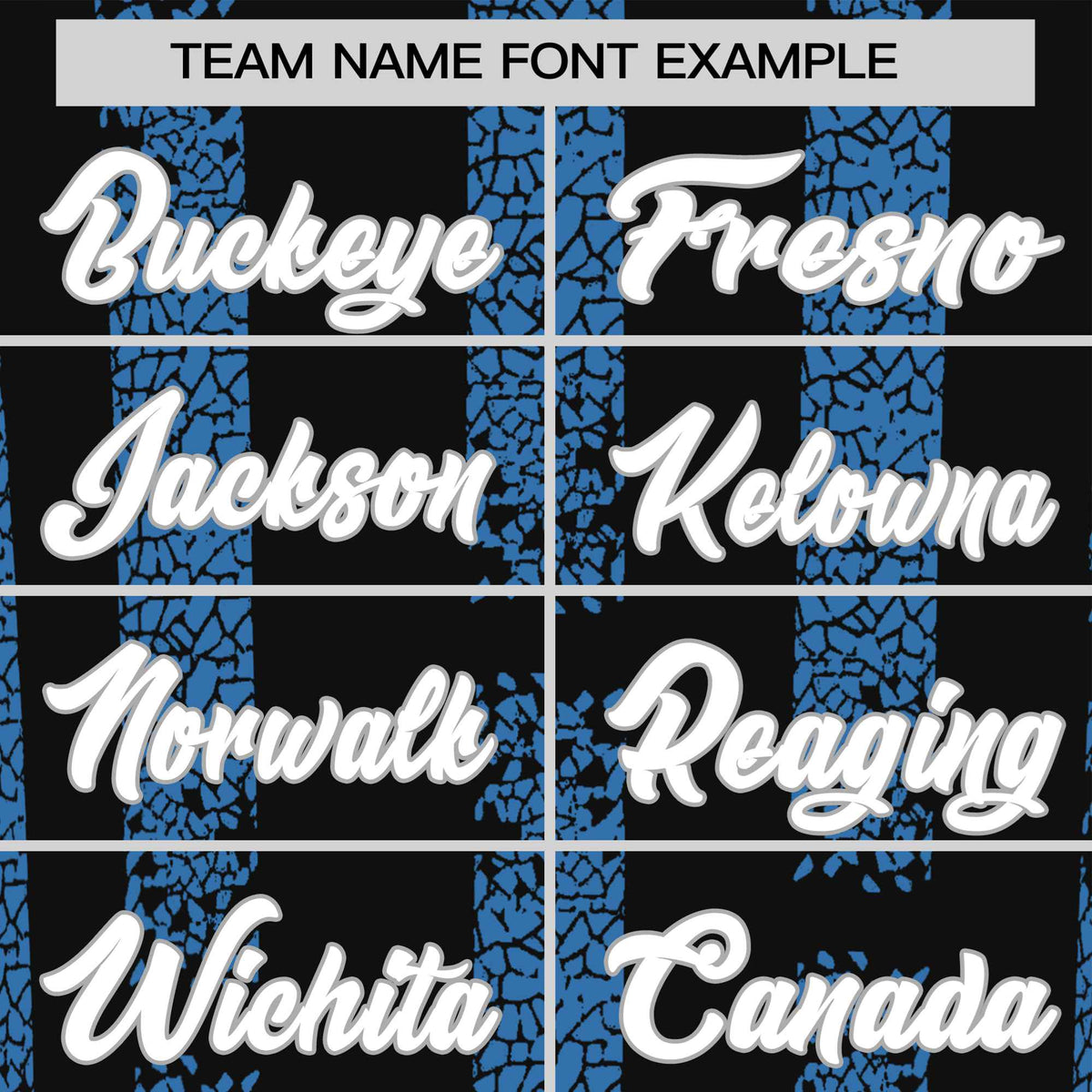 Custom Black Powder Blue Personalized Chunky Striped Pattern Performance T-Shirt