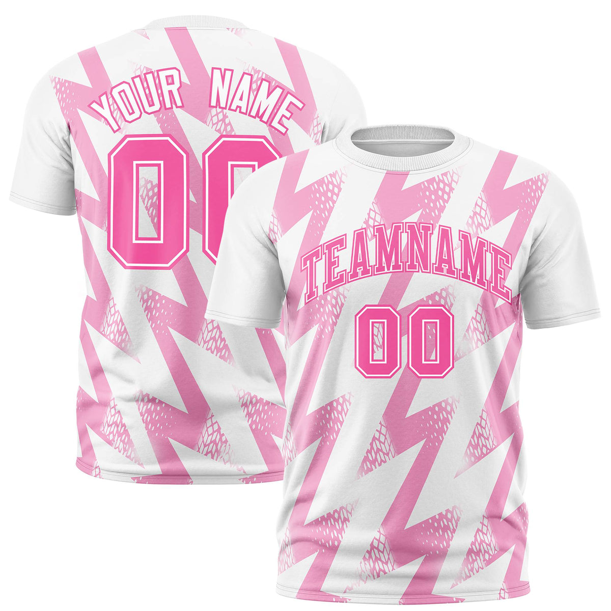 Custom White Crew neck Wheel Triangle Design Performance T-Shirt