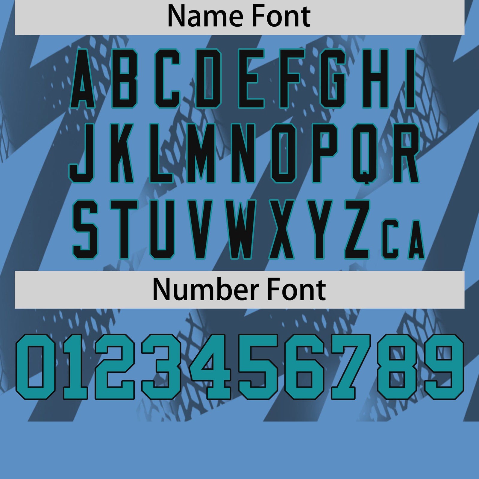 Custom Powder Blue Crew neck Wheel Triangle Design Performance T-Shirt