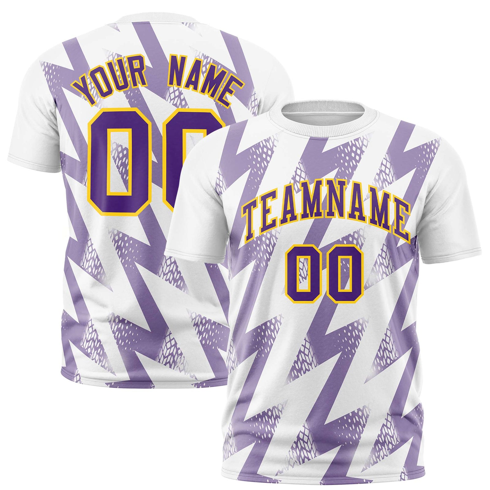 Custom White Crew neck Wheel Triangle Design Performance T-Shirt