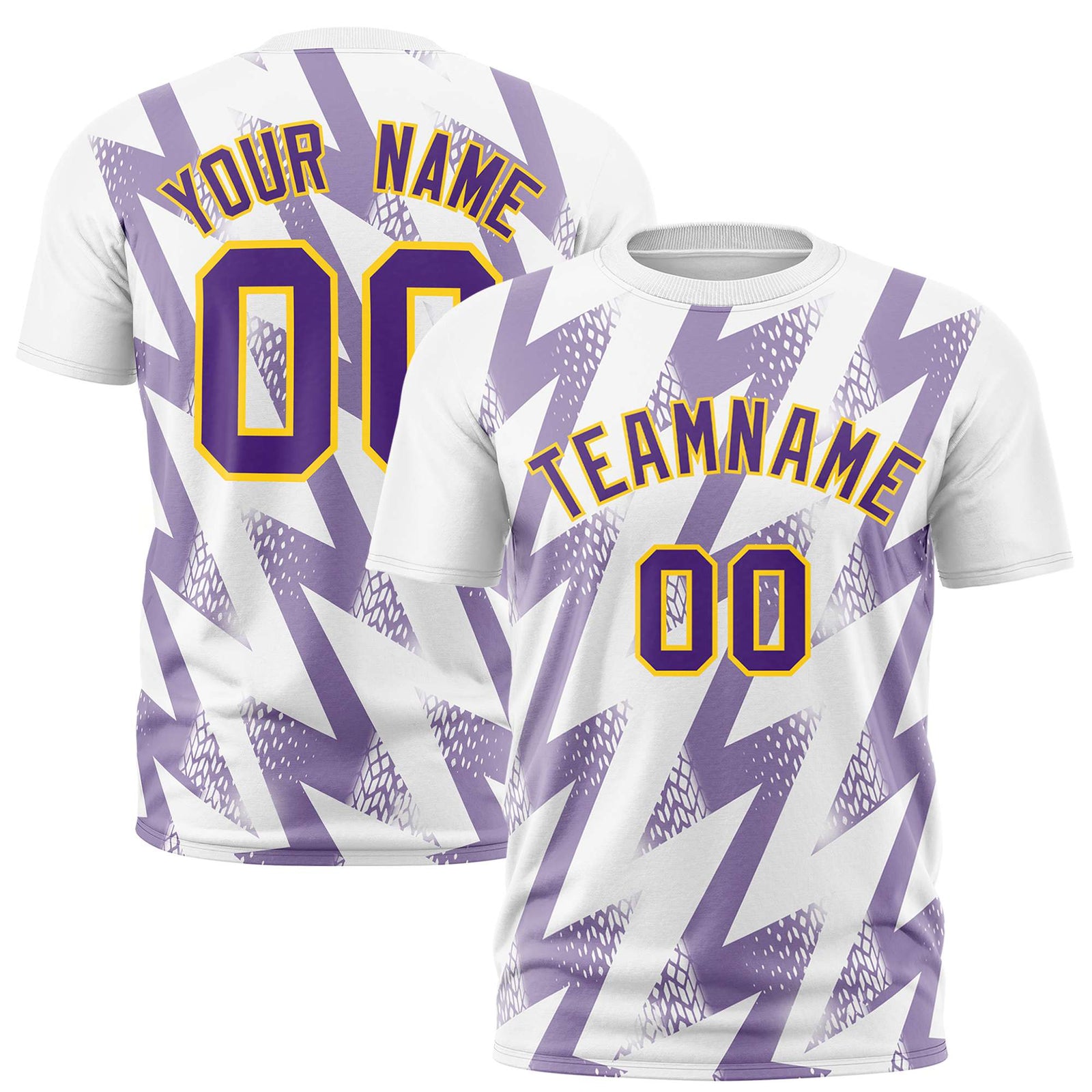 Custom White Crew neck Wheel Triangle Design Performance T-Shirt