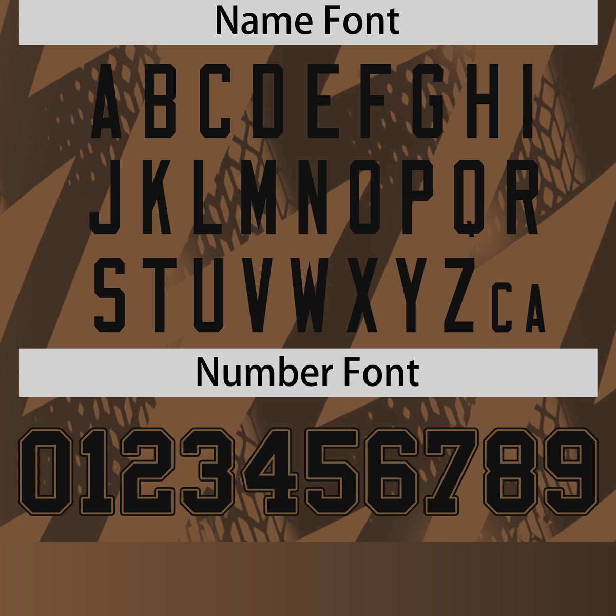 Custom Brown Crew neck Wheel Triangle Design Performance T-Shirt