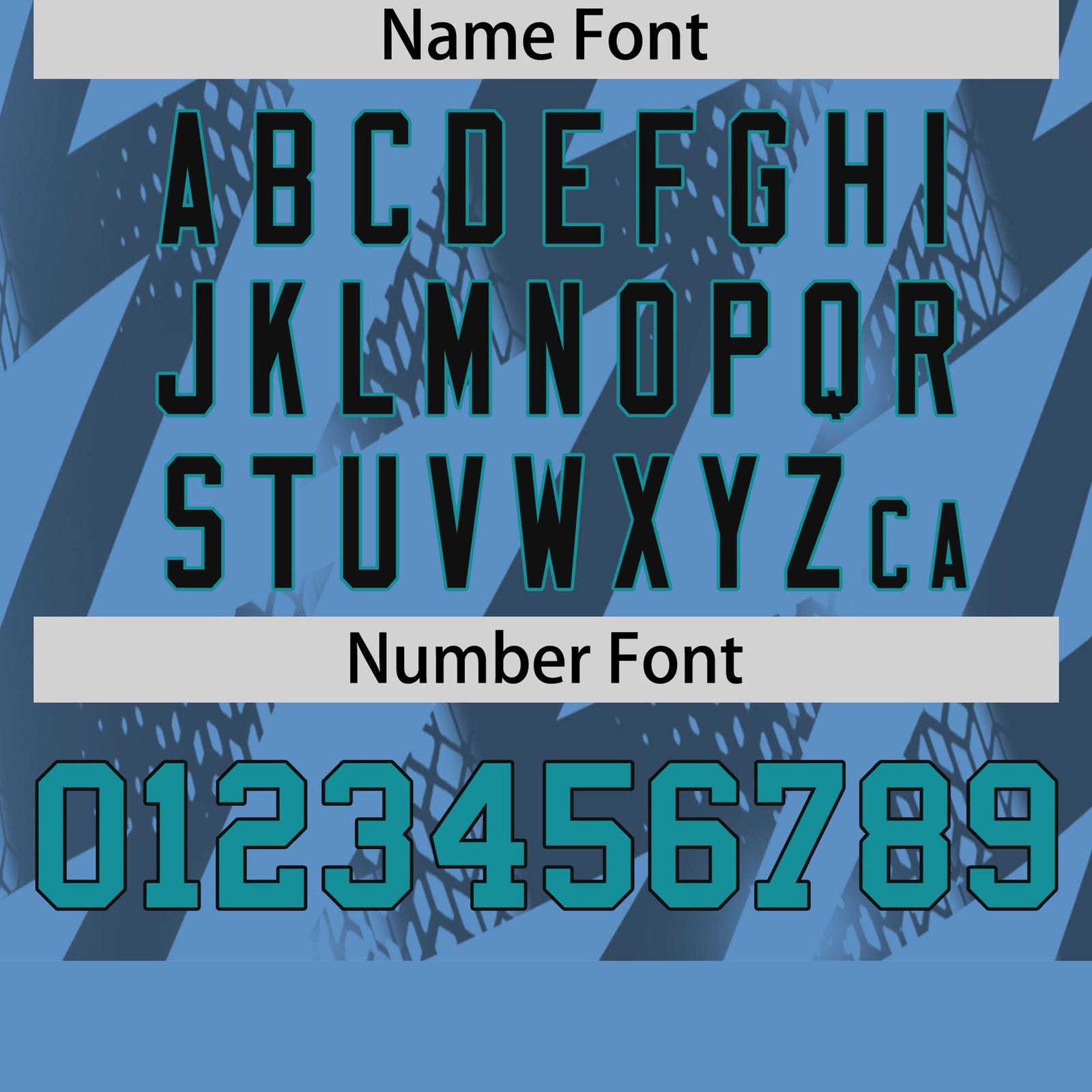 Custom Powder Blue Crew neck Wheel Triangle Design Performance T-Shirt