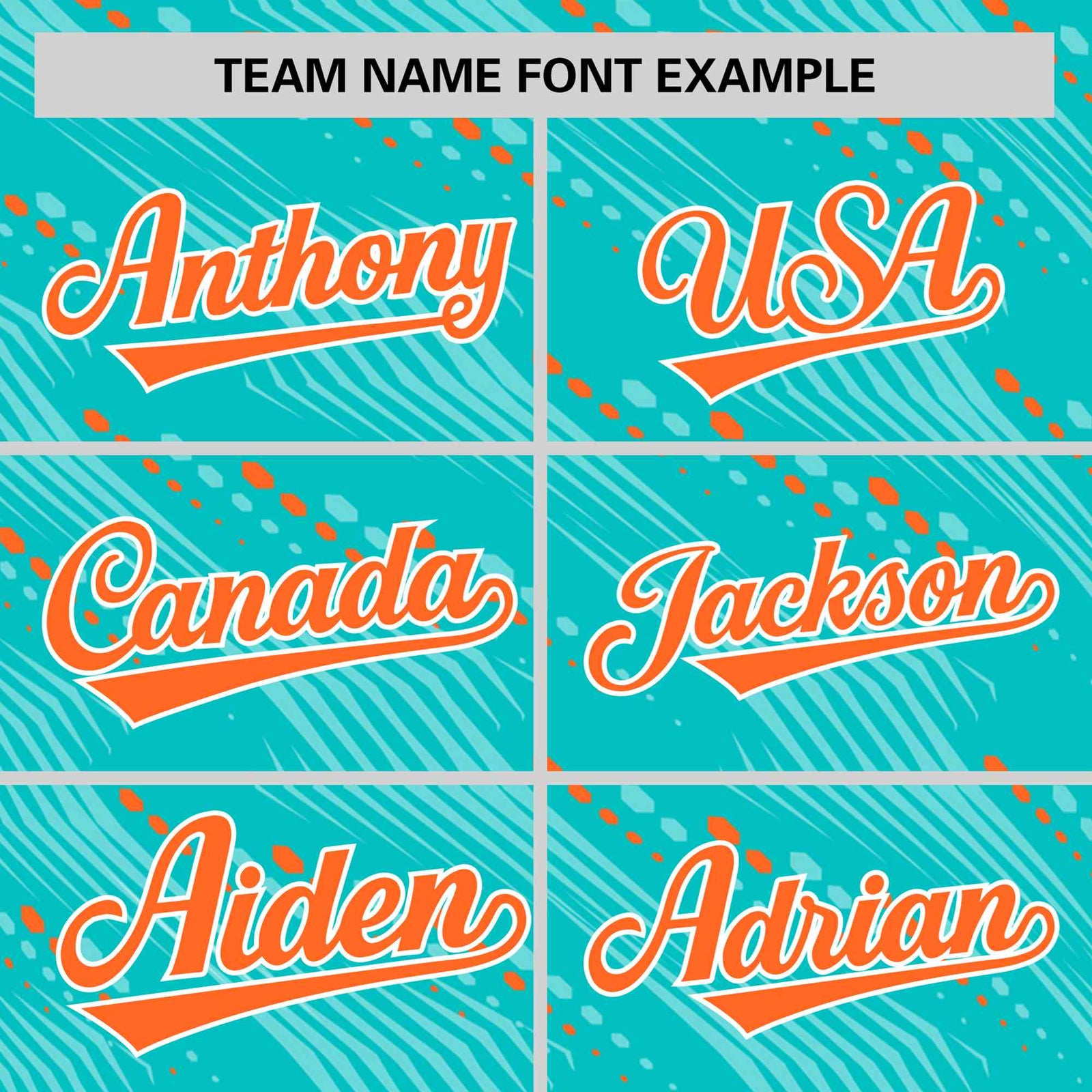 Custom Aqua Orange Personalized Dotted Line Graffiti Pattern Performance T-Shirt