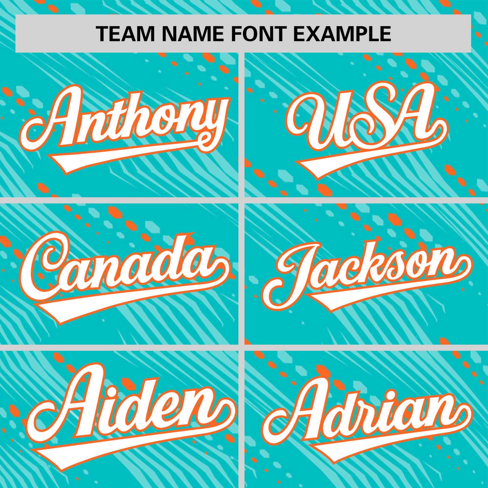 Custom Aqua Orange Personalized Dotted Line Graffiti Pattern Performance T-Shirt