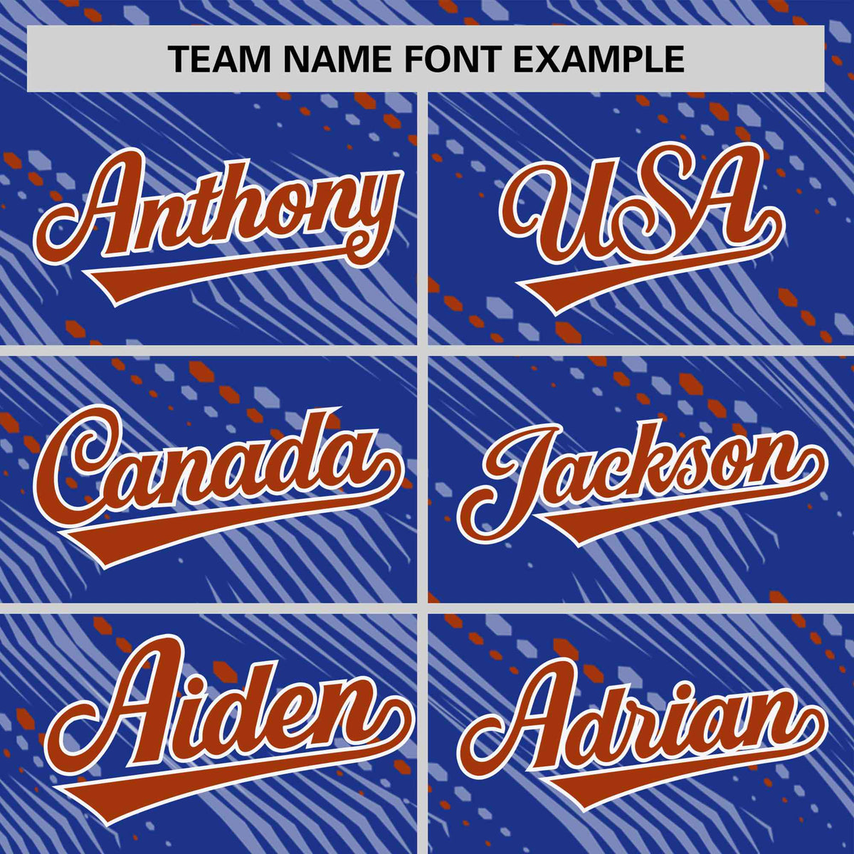 Custom Royal Blue Texas Orange Personalized Dotted Line Graffiti Pattern Performance T-Shirt
