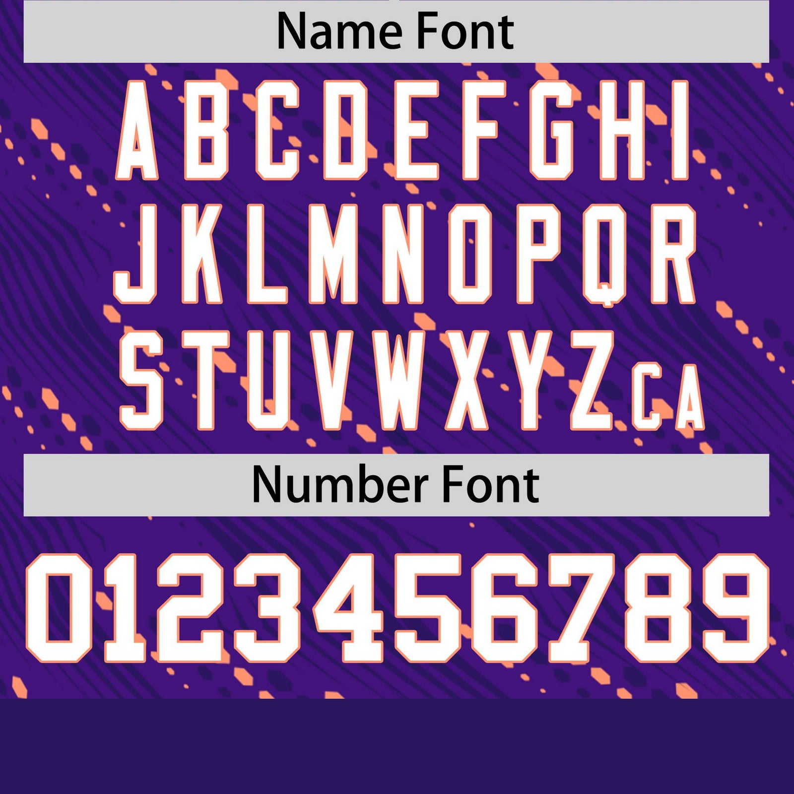 Custom Purple Orange Personalized Dotted Line Graffiti Pattern Performance T-Shirt