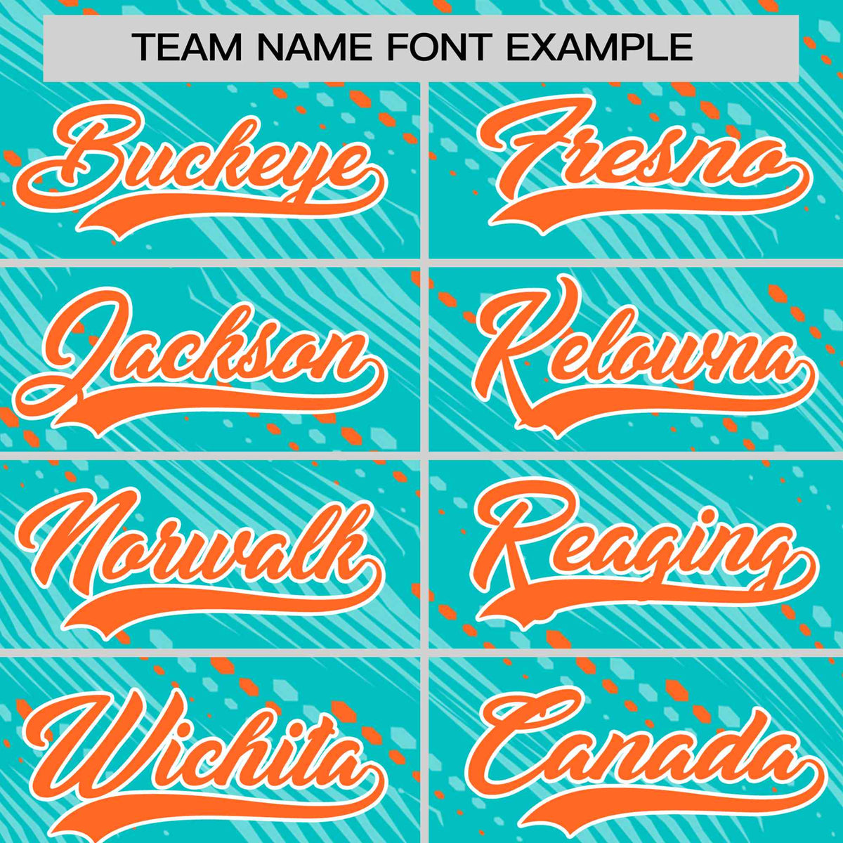 Custom Aqua Orange Personalized Dotted Line Graffiti Pattern Performance T-Shirt