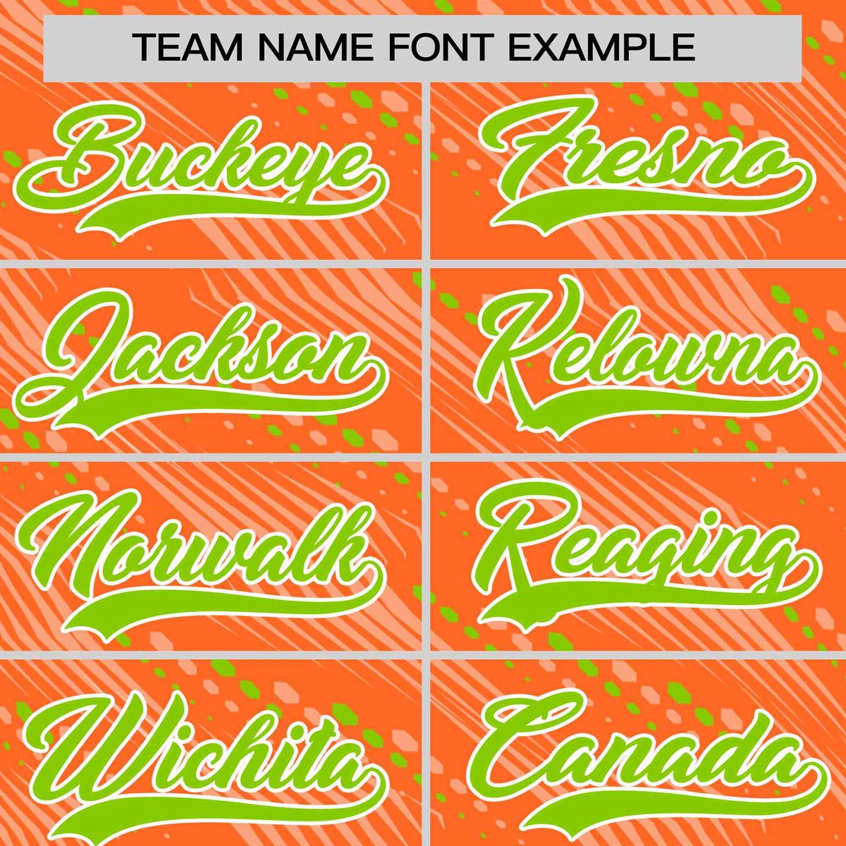 Custom Orange Neon Green Personalized Dotted Line Graffiti Pattern Performance T-Shirt