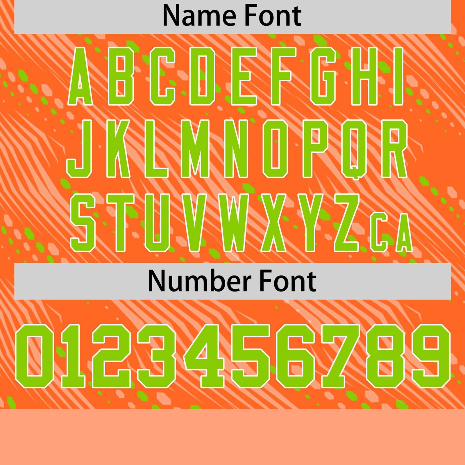 Custom Orange Neon Green Personalized Dotted Line Graffiti Pattern Performance T-Shirt