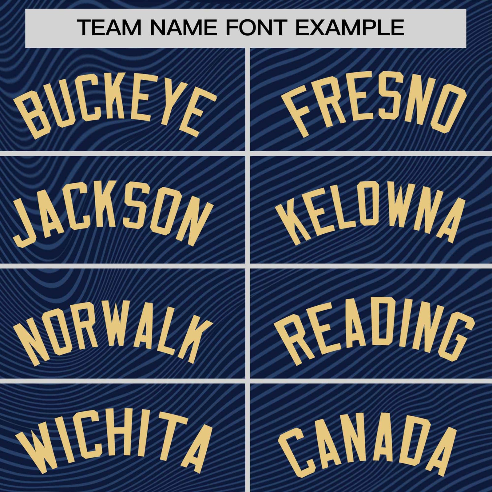 Custom Navy Old Gold Personalized High Wire Pattern Performance T-Shirt
