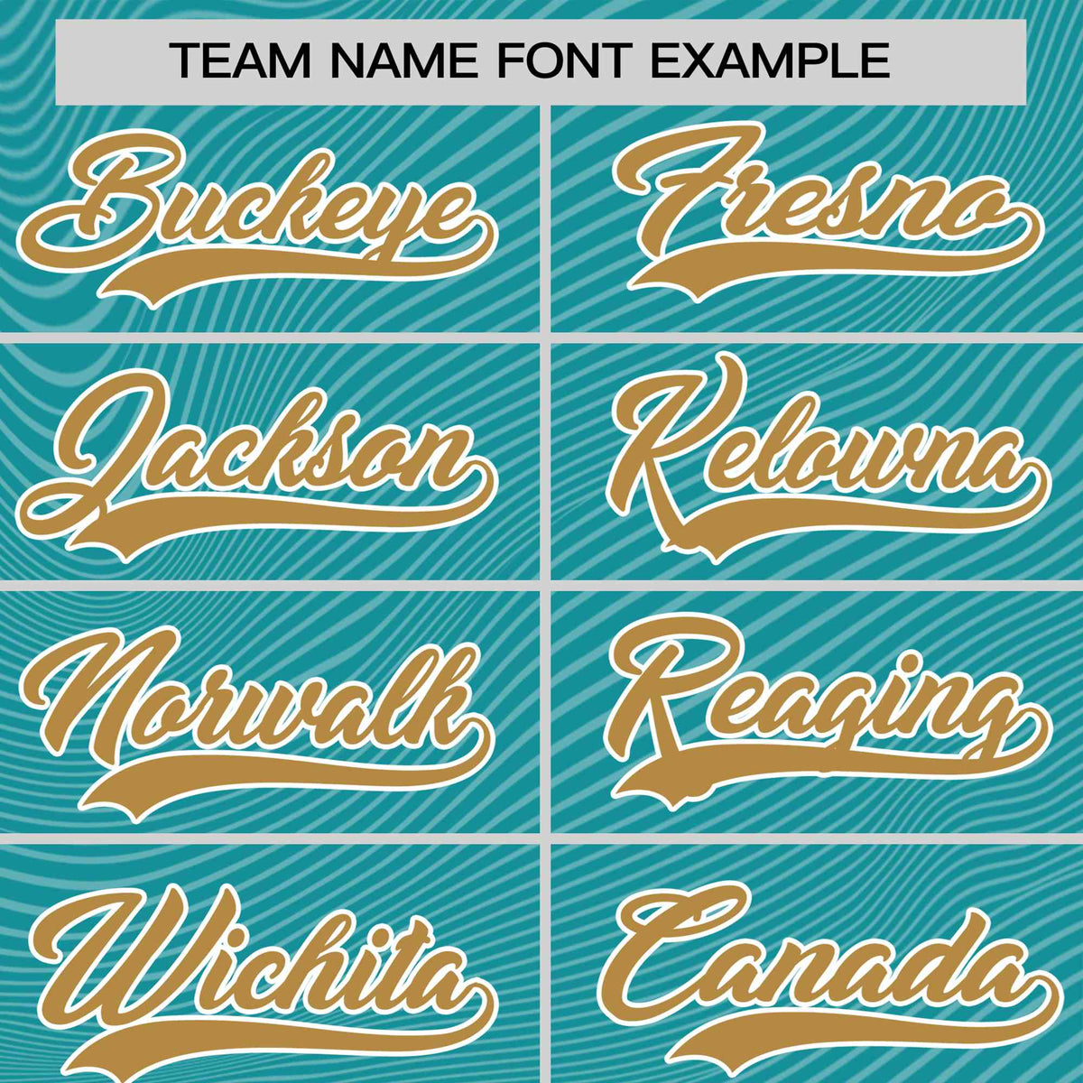 Custom Aqua Old Gold Personalized High Wire Pattern Performance T-Shirt