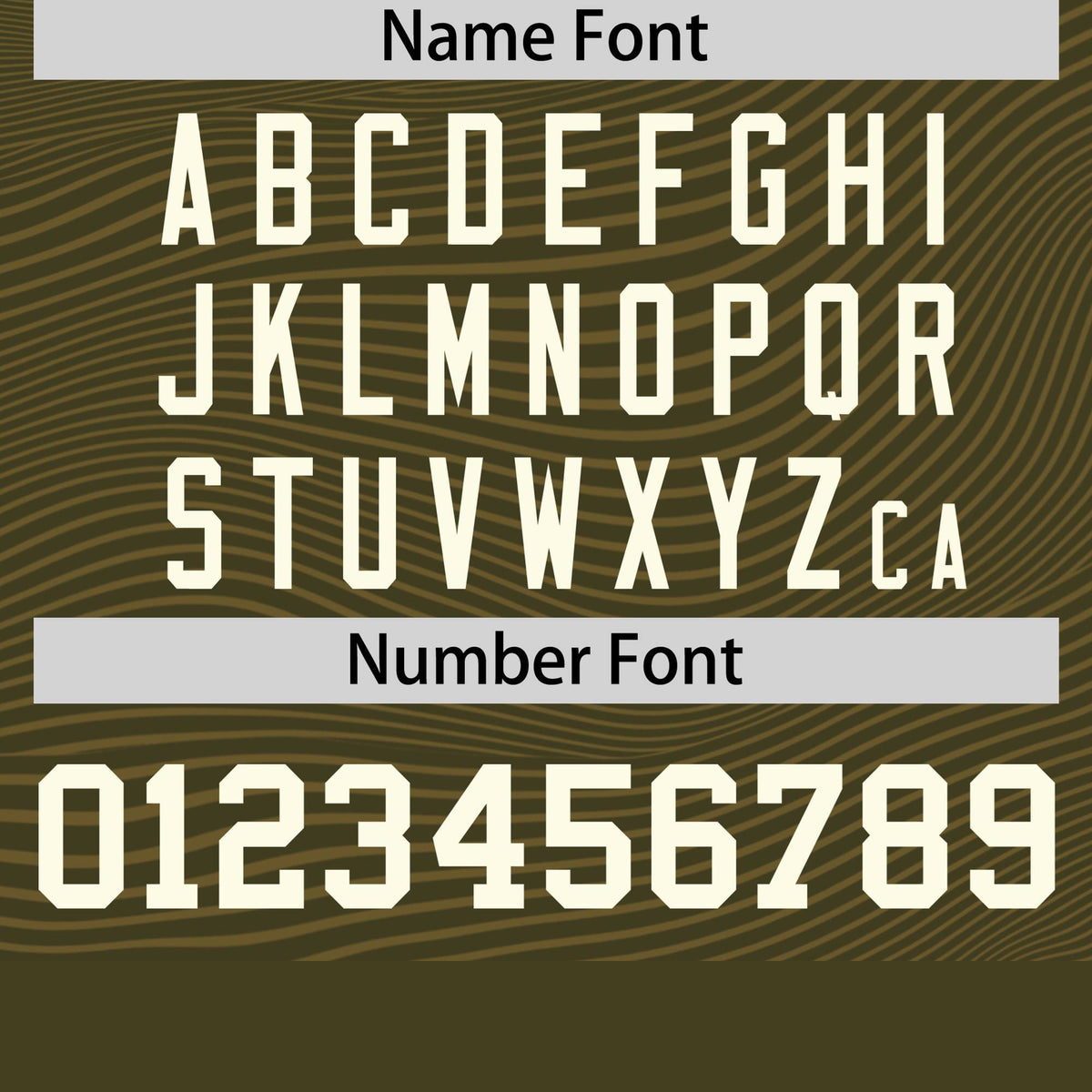 Custom Olive Cream Personalized High Wire Pattern Performance T-Shirt