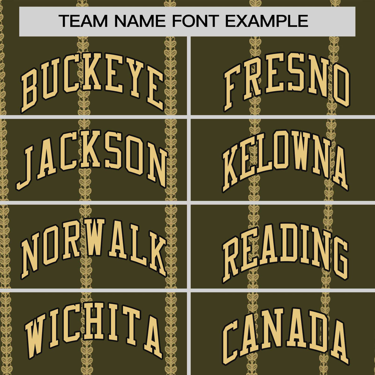 Custom Olive Old Gold Personalized Vertical Stripe Pattern Performance T-Shirt