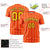 Custom Orange Gold01 Personalized Vertical Stripe Pattern Performance T-Shirt