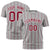 Custom Gray Crimson Personalized Vertical Stripe Pattern Performance T-Shirt