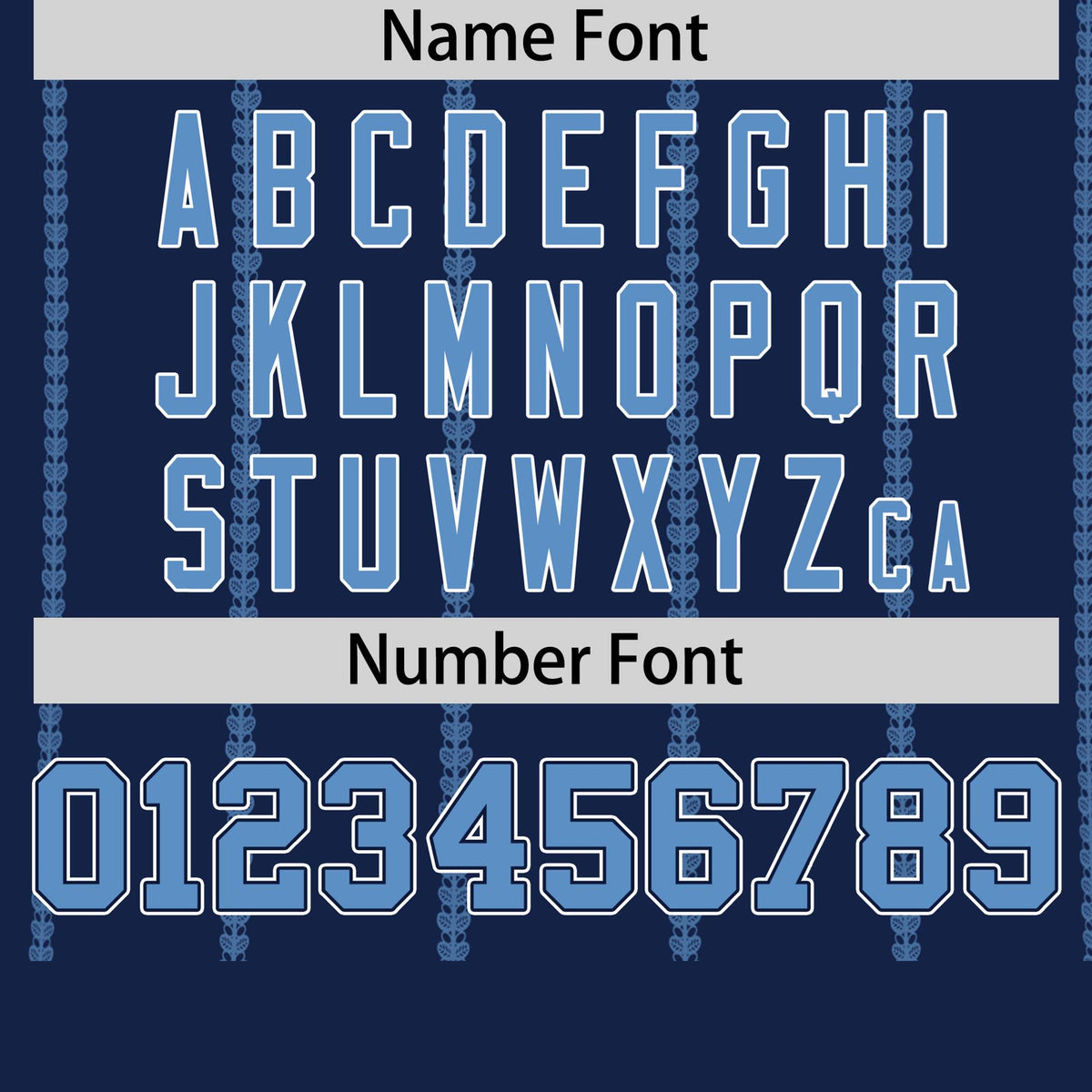 Custom Navy Powder Blue Personalized Vertical Stripe Pattern Performance T-Shirt