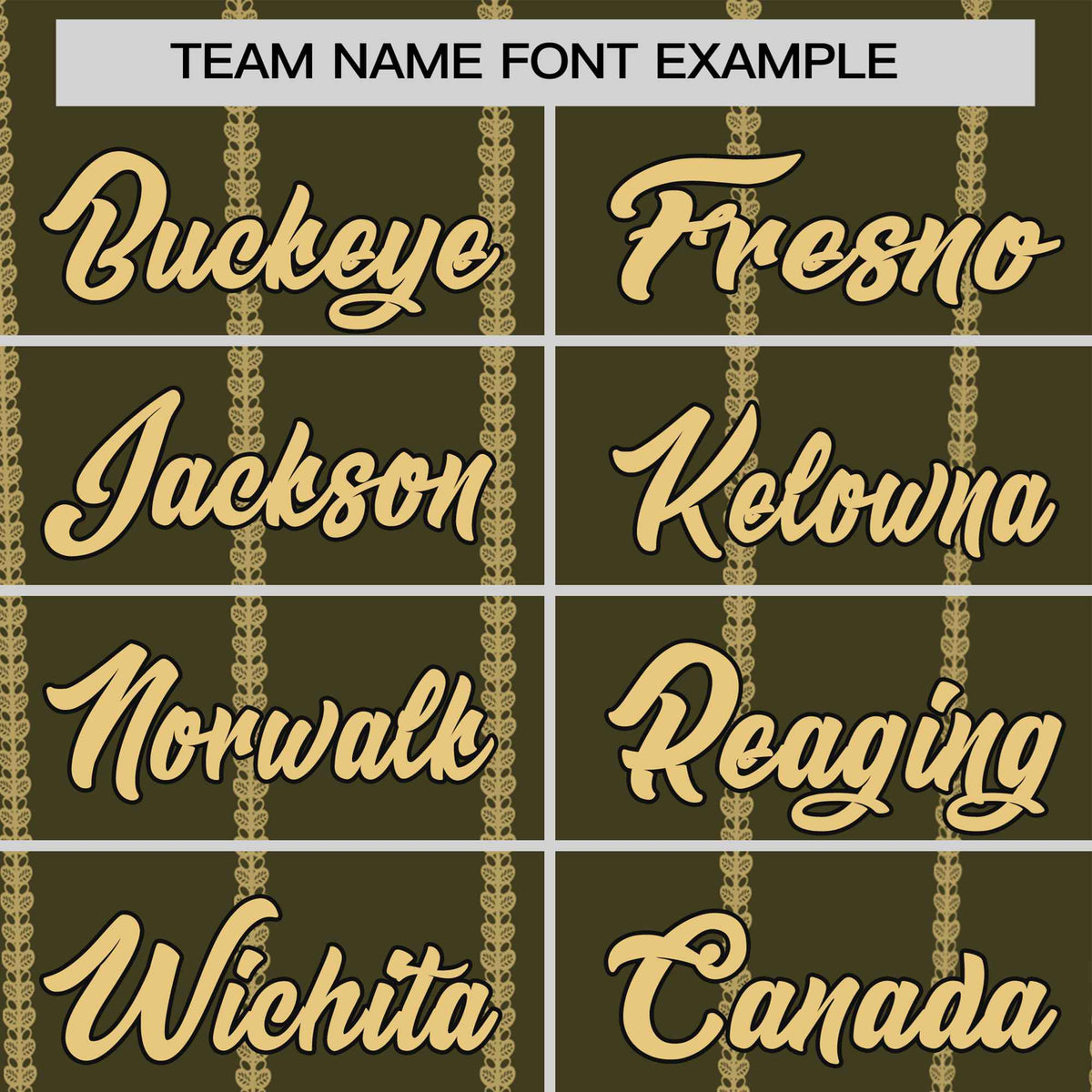 Custom Olive Old Gold Personalized Vertical Stripe Pattern Performance T-Shirt