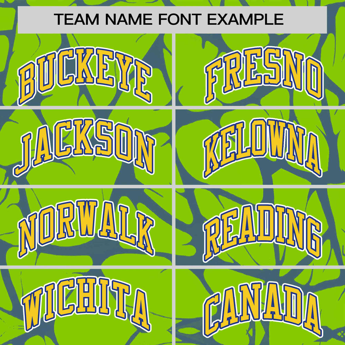 Custom Neon Green Royal Blue 3D Pattern Design Abstract Network Performance T-Shirt