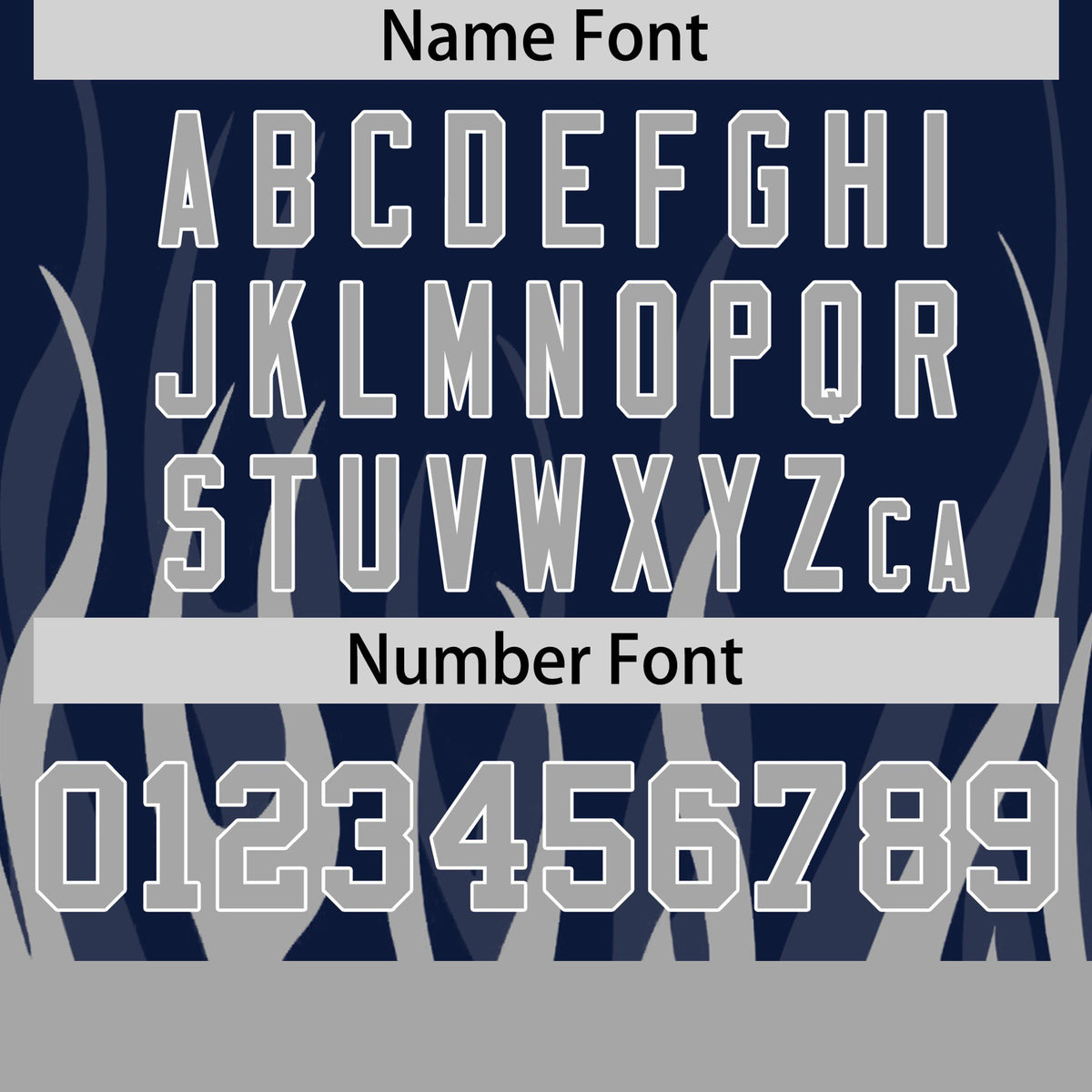 Custom Navy Gray 3D Pattern Design Flame Performance T-Shirt