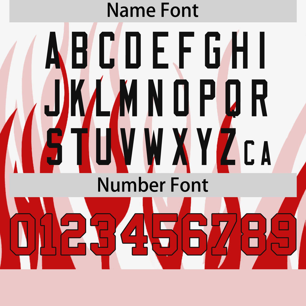 Custom White Red 3D Pattern Design Flame Performance T-Shirt