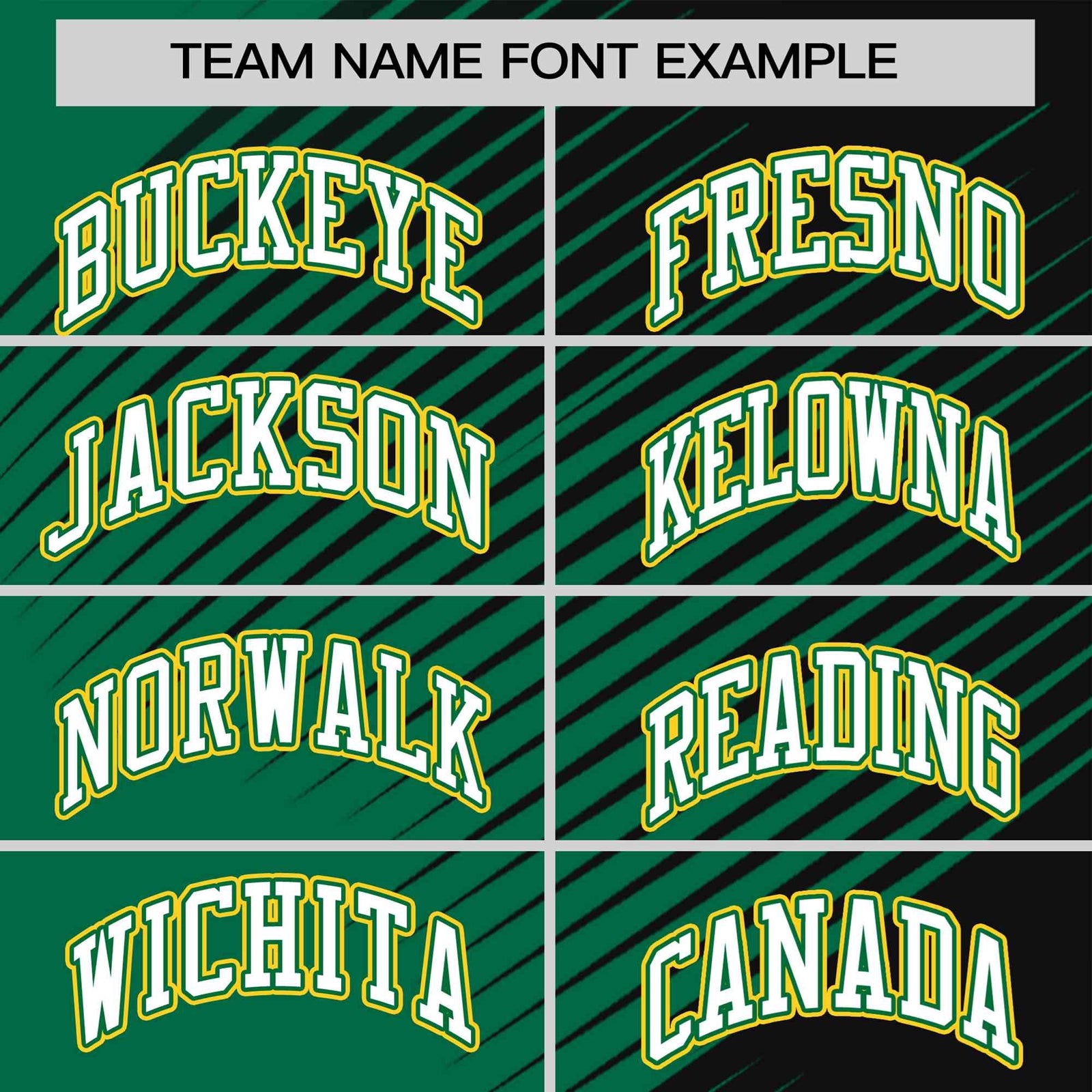 Custom Black Kelly Green 3D Pattern Design Gradient Slope Shapes Performance T-Shirt