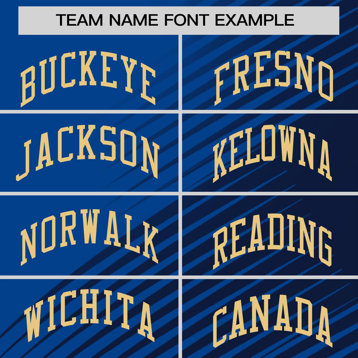 Custom Navy Royal Blue 3D Pattern Design Gradient Slope Shapes Performance T-Shirt