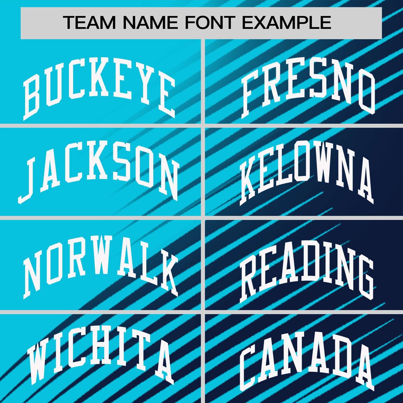 Custom Sky Blue Navy 3D Pattern Design Gradient Slope Shapes Performance T-Shirt