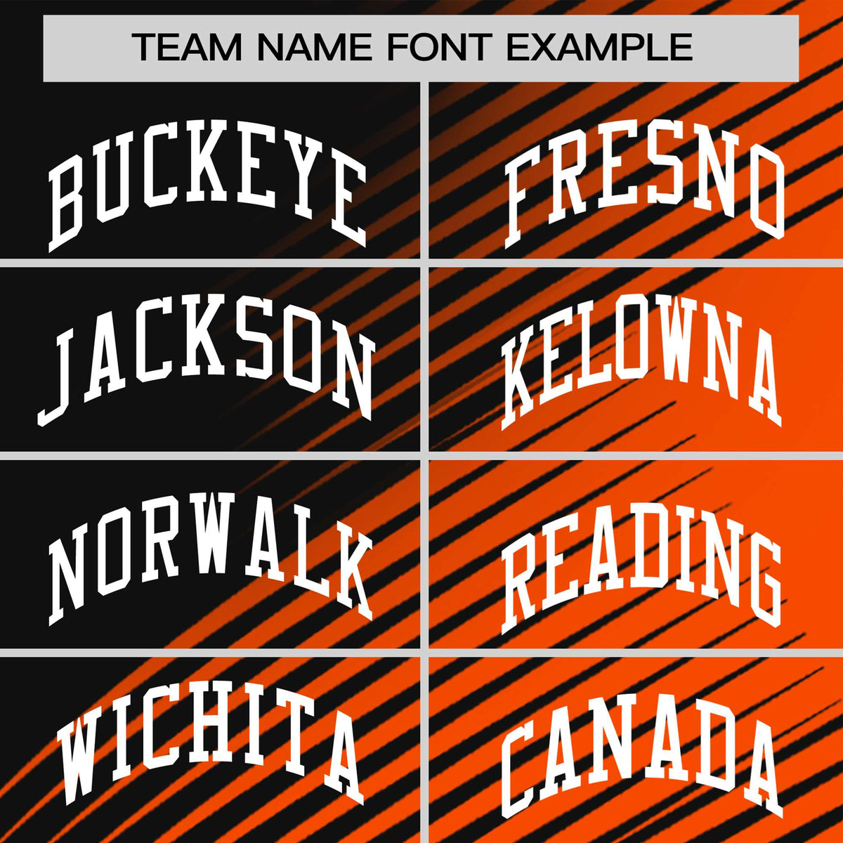 Custom Black Orange 3D Pattern Design Gradient Slope Shapes Performance T-Shirt