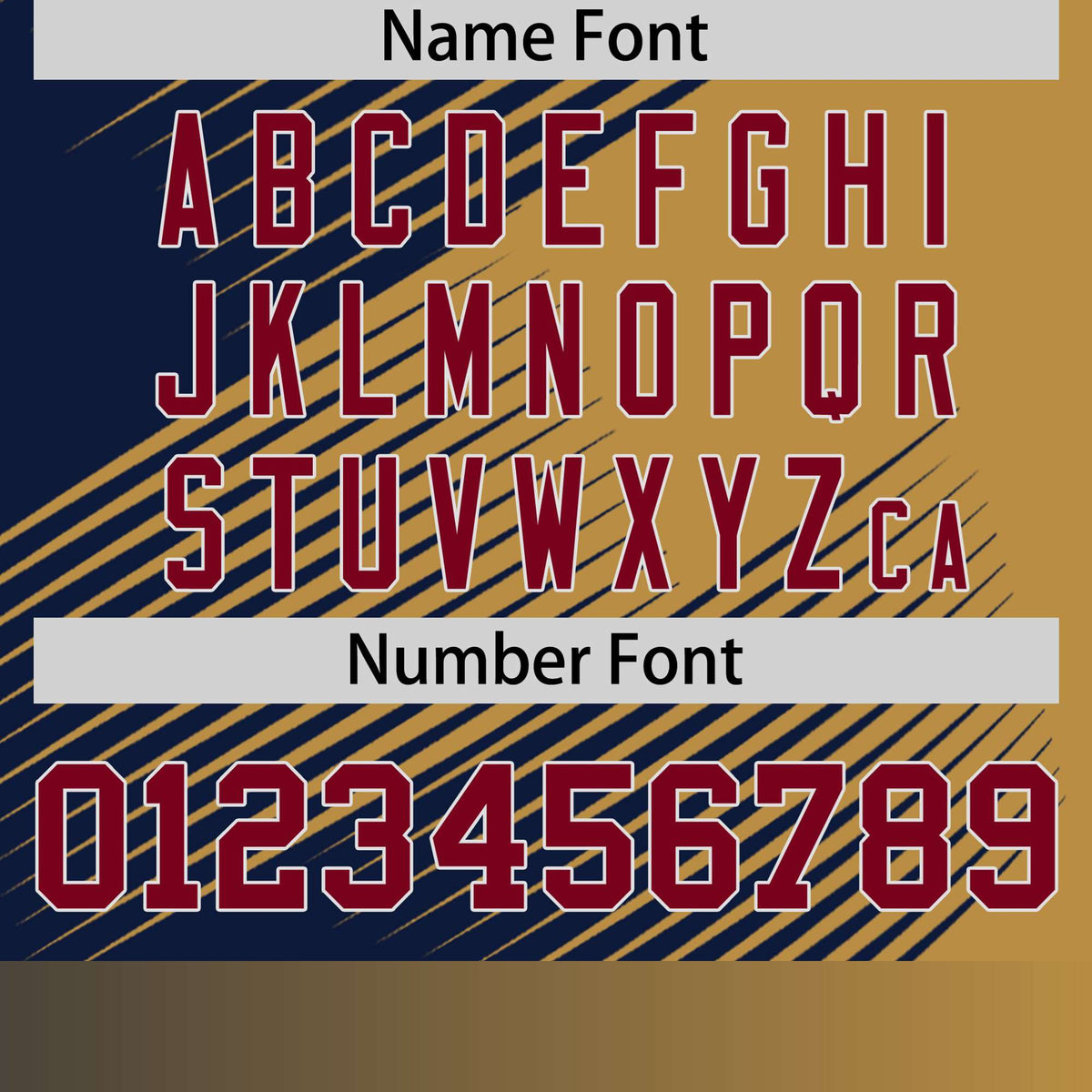 Custom Navy Old Gold 3D Pattern Design Gradient Slope Shapes Performance T-Shirt