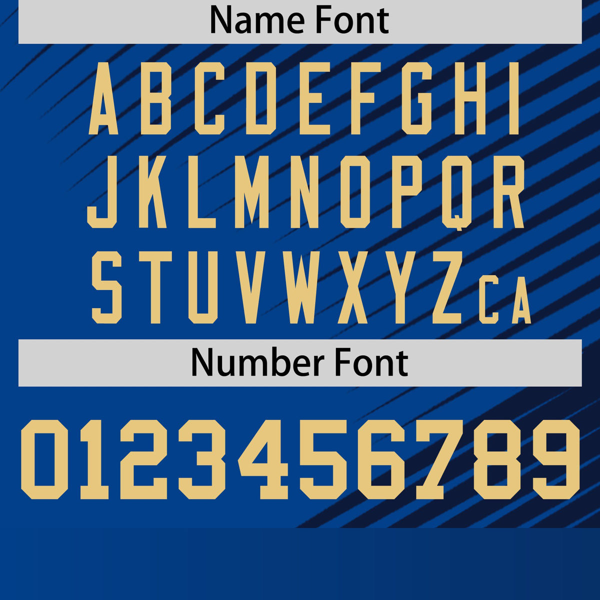 Custom Navy Royal Blue 3D Pattern Design Gradient Slope Shapes Performance T-Shirt