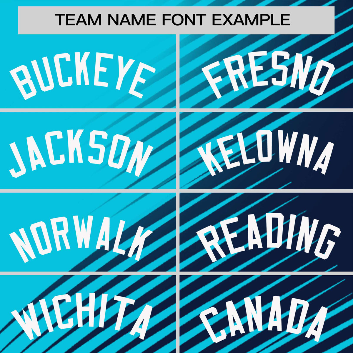 Custom Sky Blue Navy 3D Pattern Design Gradient Slope Shapes Performance T-Shirt