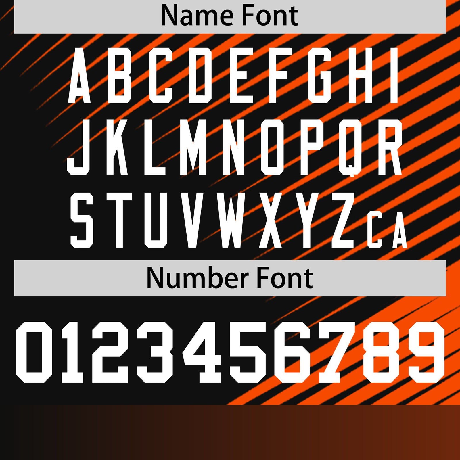 Custom Black Orange 3D Pattern Design Gradient Slope Shapes Performance T-Shirt