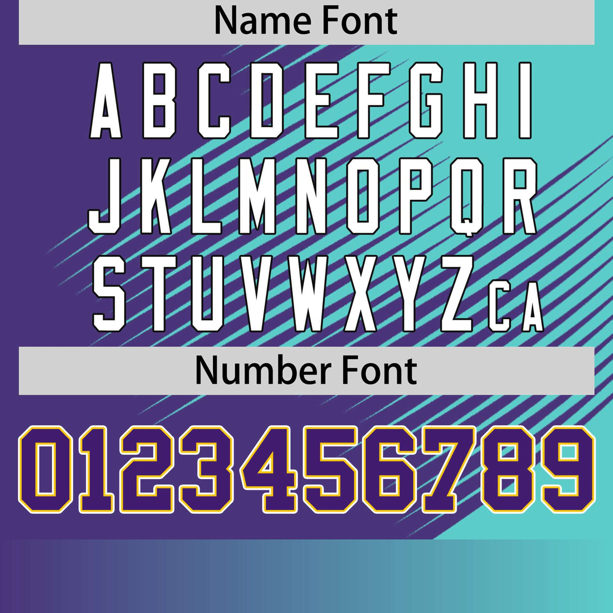 Custom Purple Bright Green 3D Pattern Design Gradient Slope Shapes Performance T-Shirt