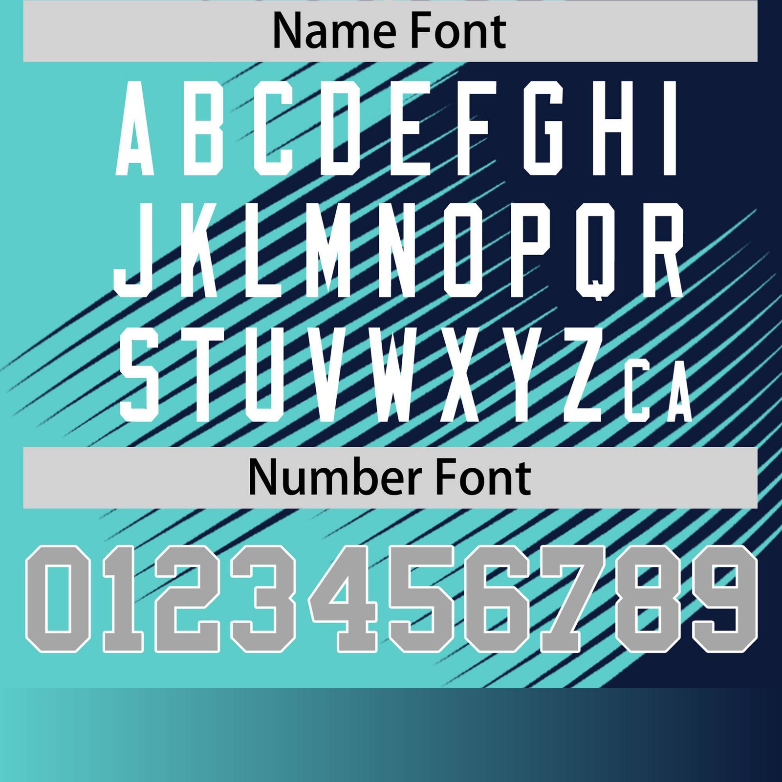 Custom Navy Bright Green 3D Pattern Design Gradient Slope Shapes Performance T-Shirt