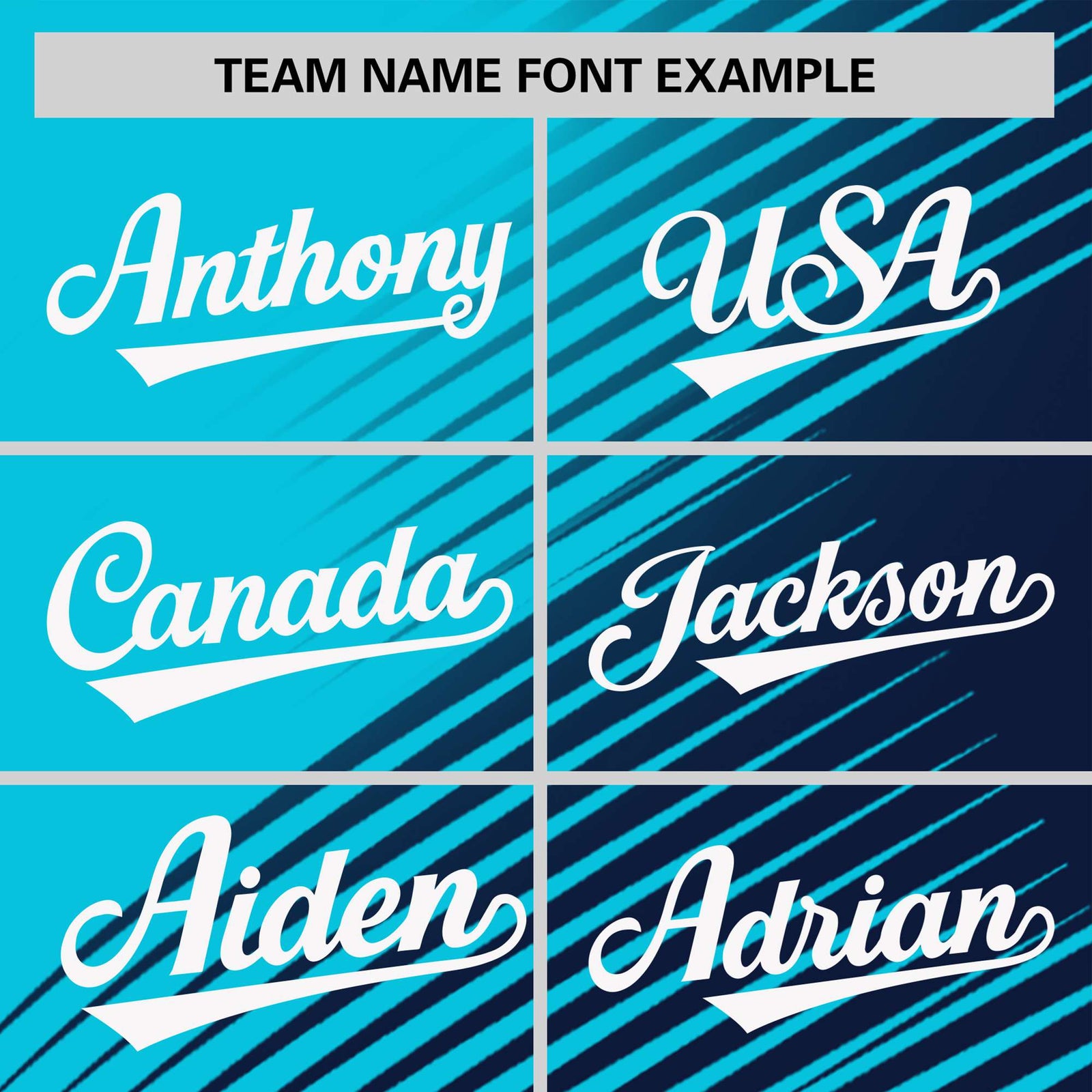 Custom Sky Blue Navy 3D Pattern Design Gradient Slope Shapes Performance T-Shirt