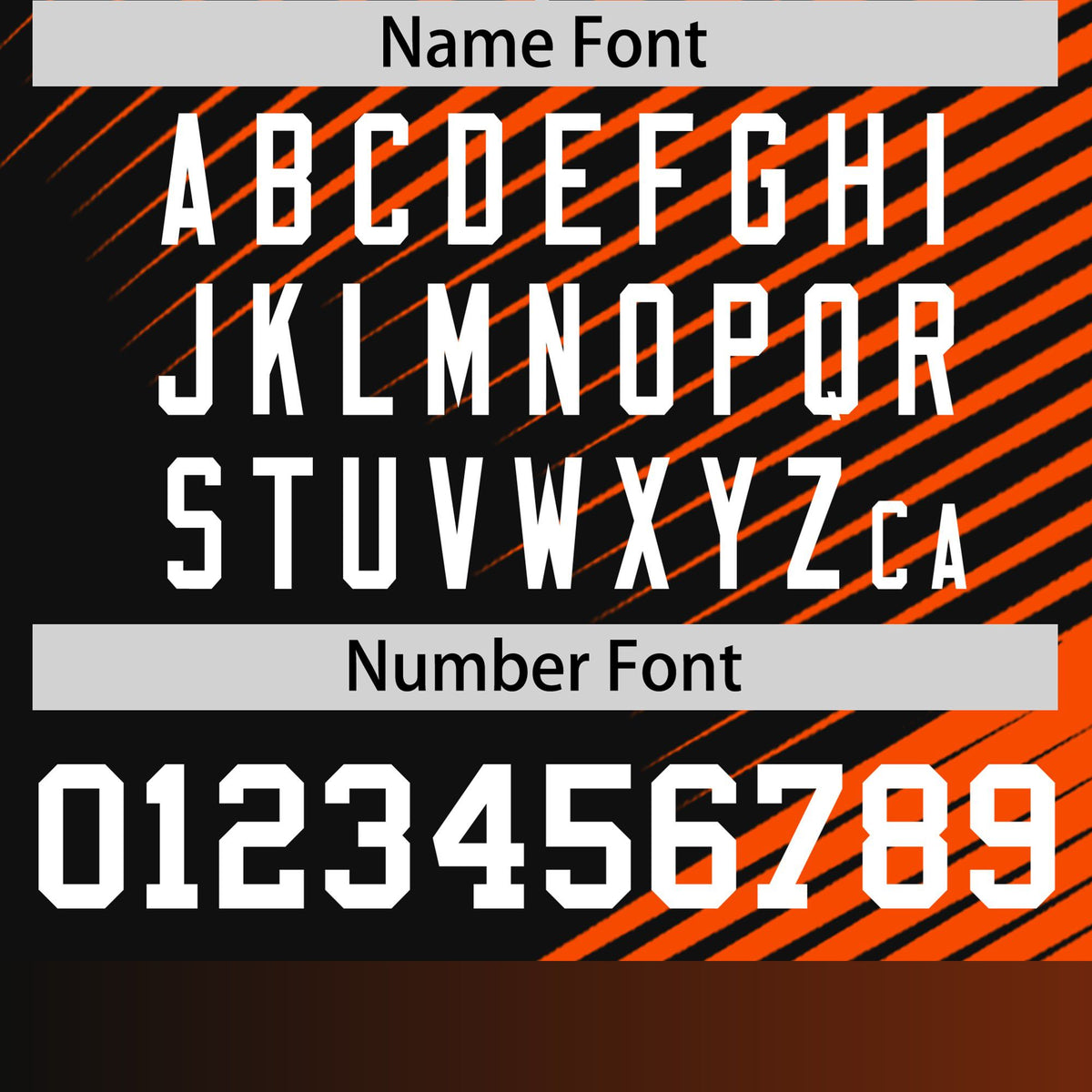 Custom Black Orange 3D Pattern Design Gradient Slope Shapes Performance T-Shirt