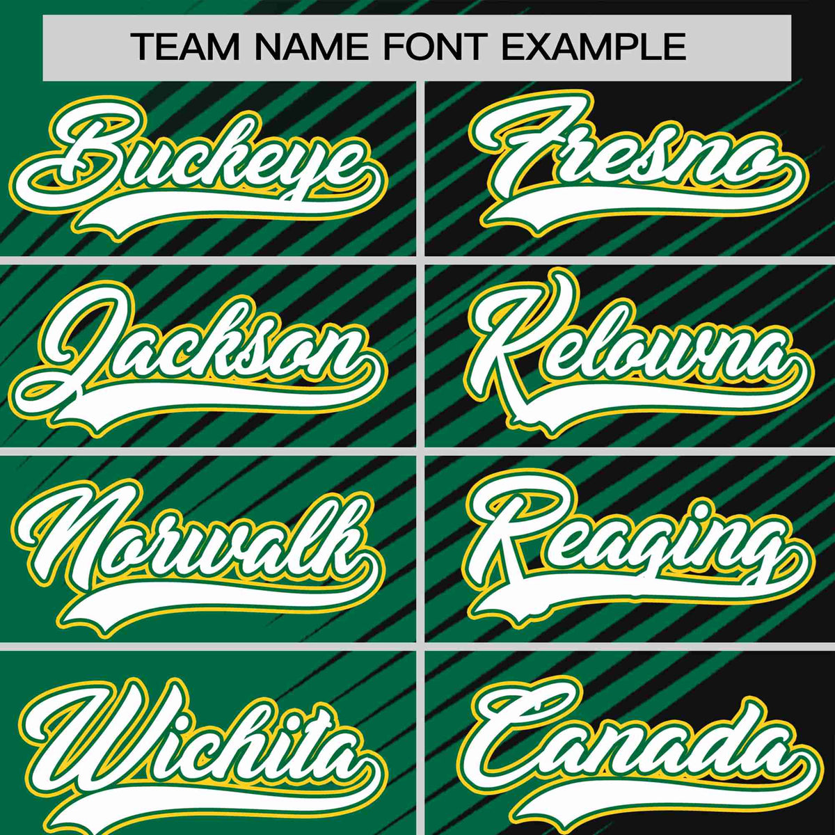 Custom Black Kelly Green 3D Pattern Design Gradient Slope Shapes Performance T-Shirt