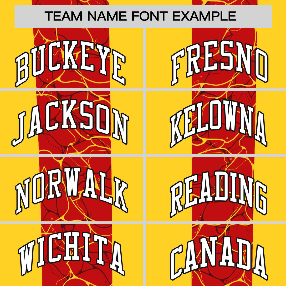 Custom Gold-01 Red Crew neck Ripple Shapes Design Performance T-Shirt