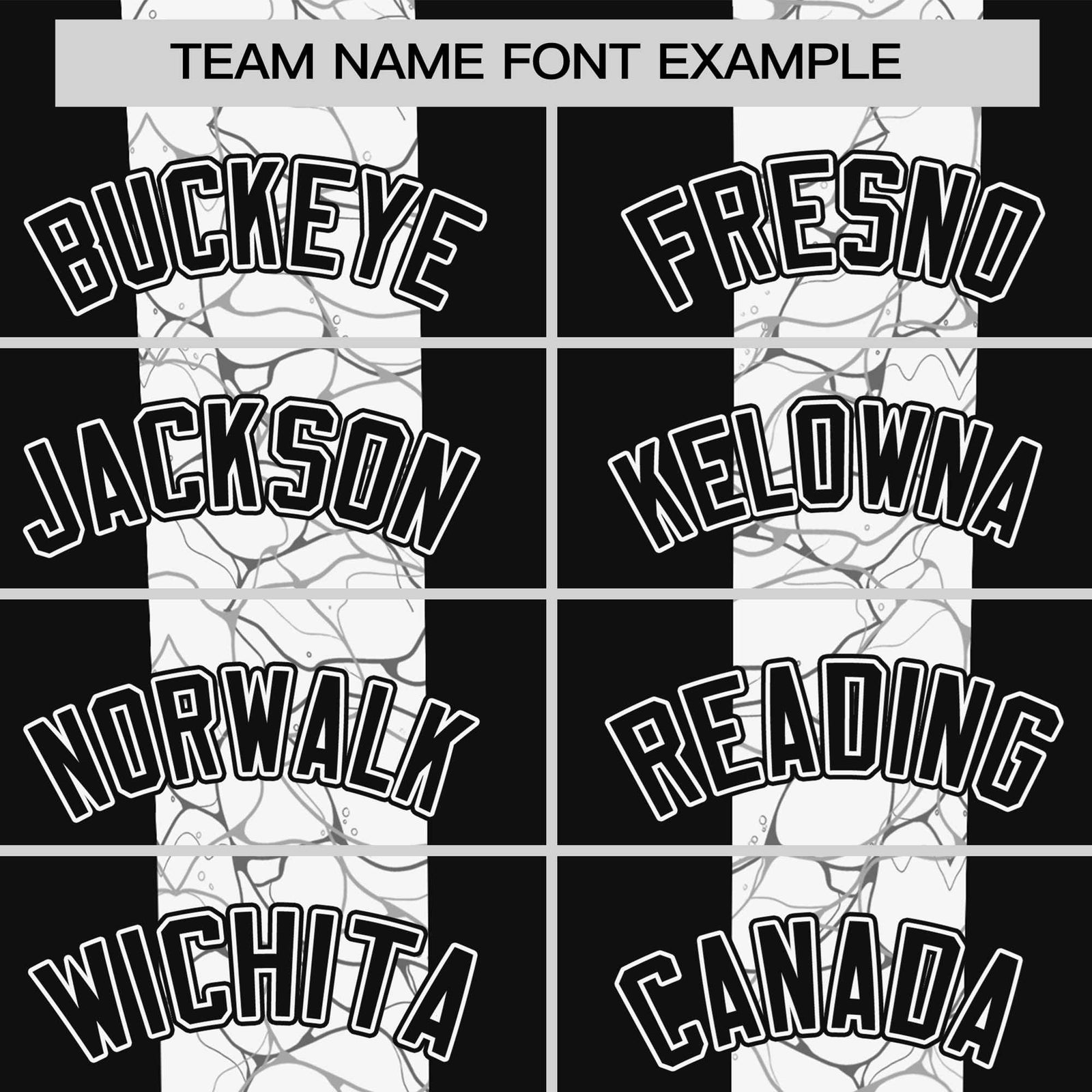 Custom Black White Crew neck Ripple Shapes Design Performance T-Shirt