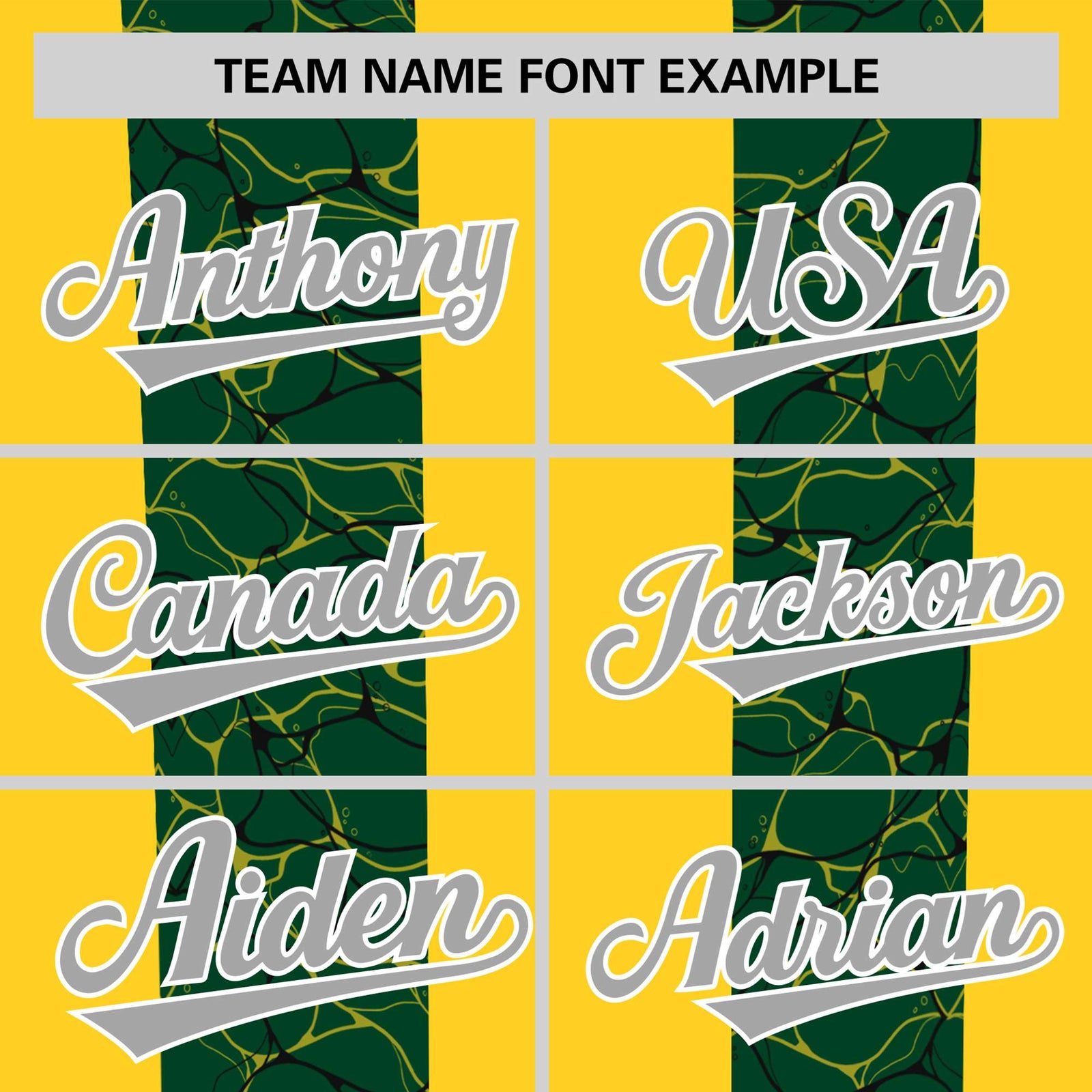 Custom Gold-01 Green Crew neck Ripple Shapes Design Performance T-Shirt