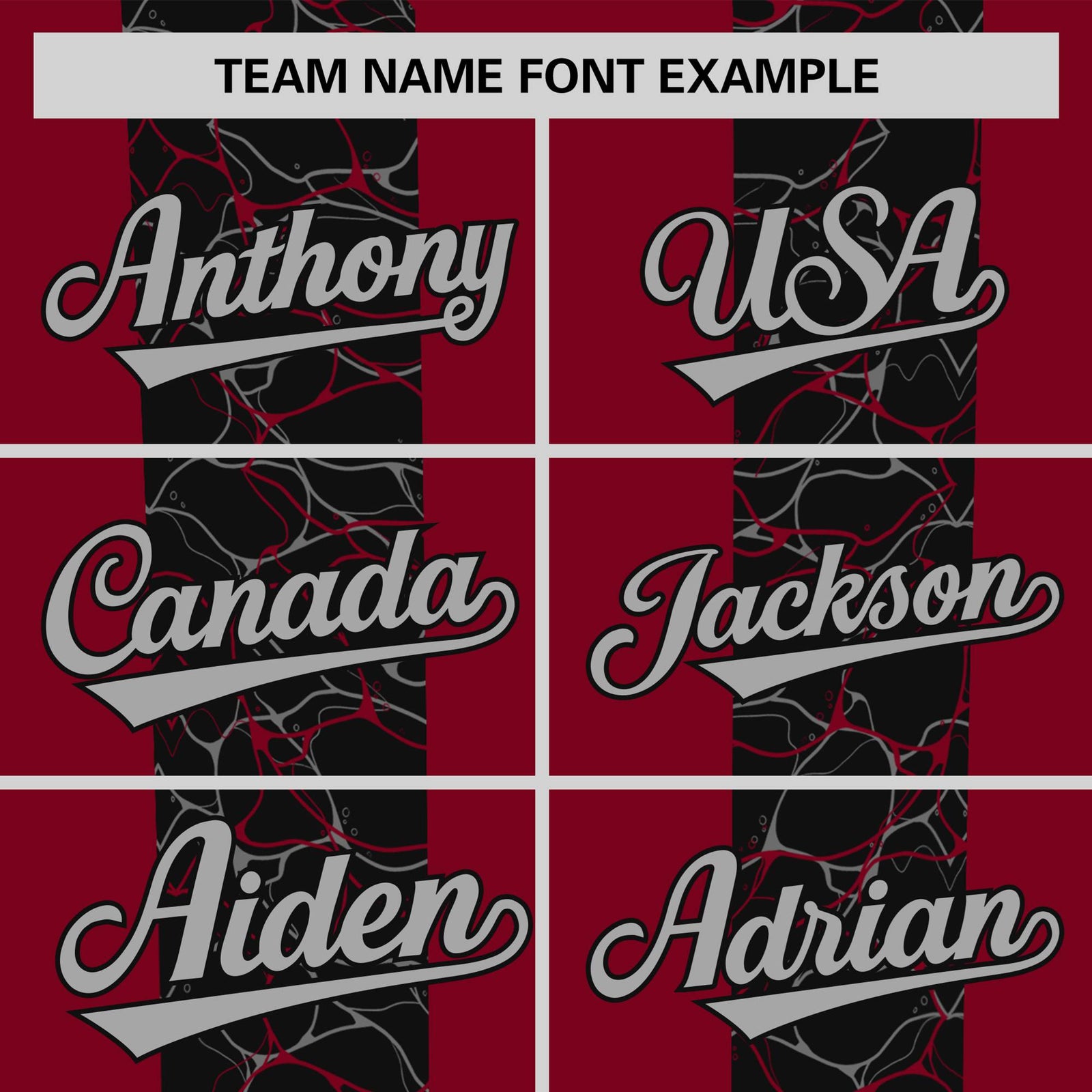 Custom Crimson Black Crew neck Ripple Shapes Design Performance T-Shirt