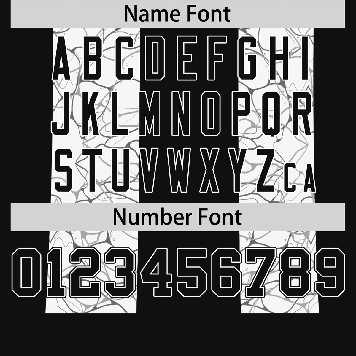 Custom Black White Crew neck Ripple Shapes Design Performance T-Shirt