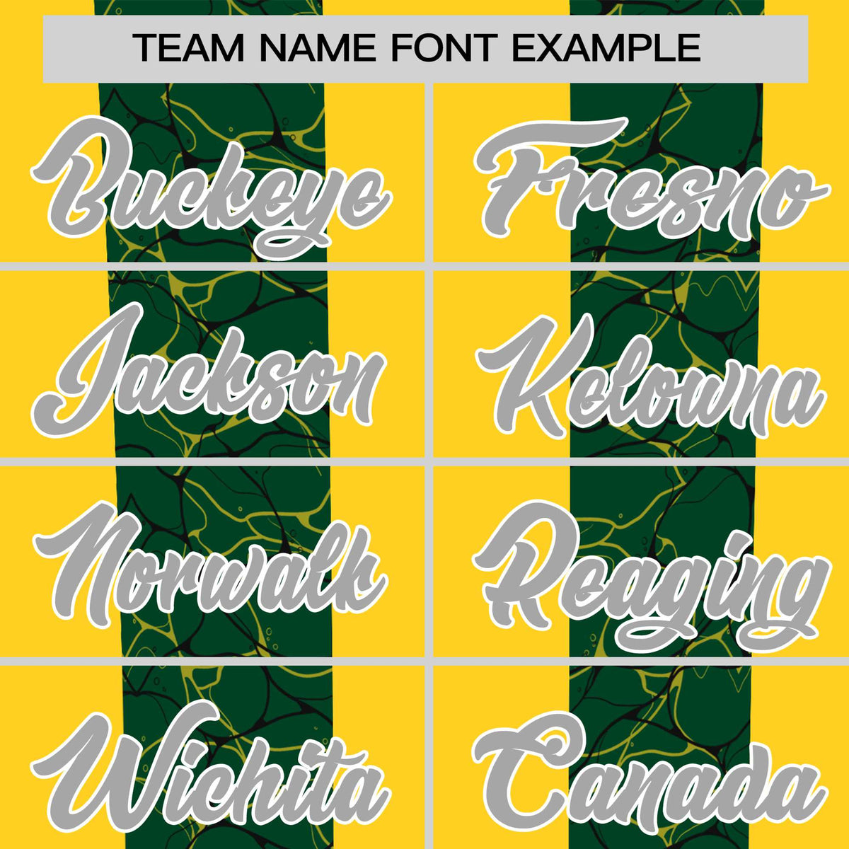 Custom Gold-01 Green Crew neck Ripple Shapes Design Performance T-Shirt