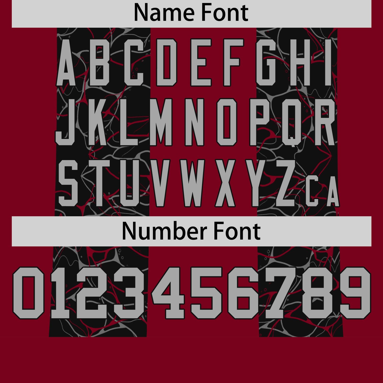 Custom Crimson Black Crew neck Ripple Shapes Design Performance T-Shirt