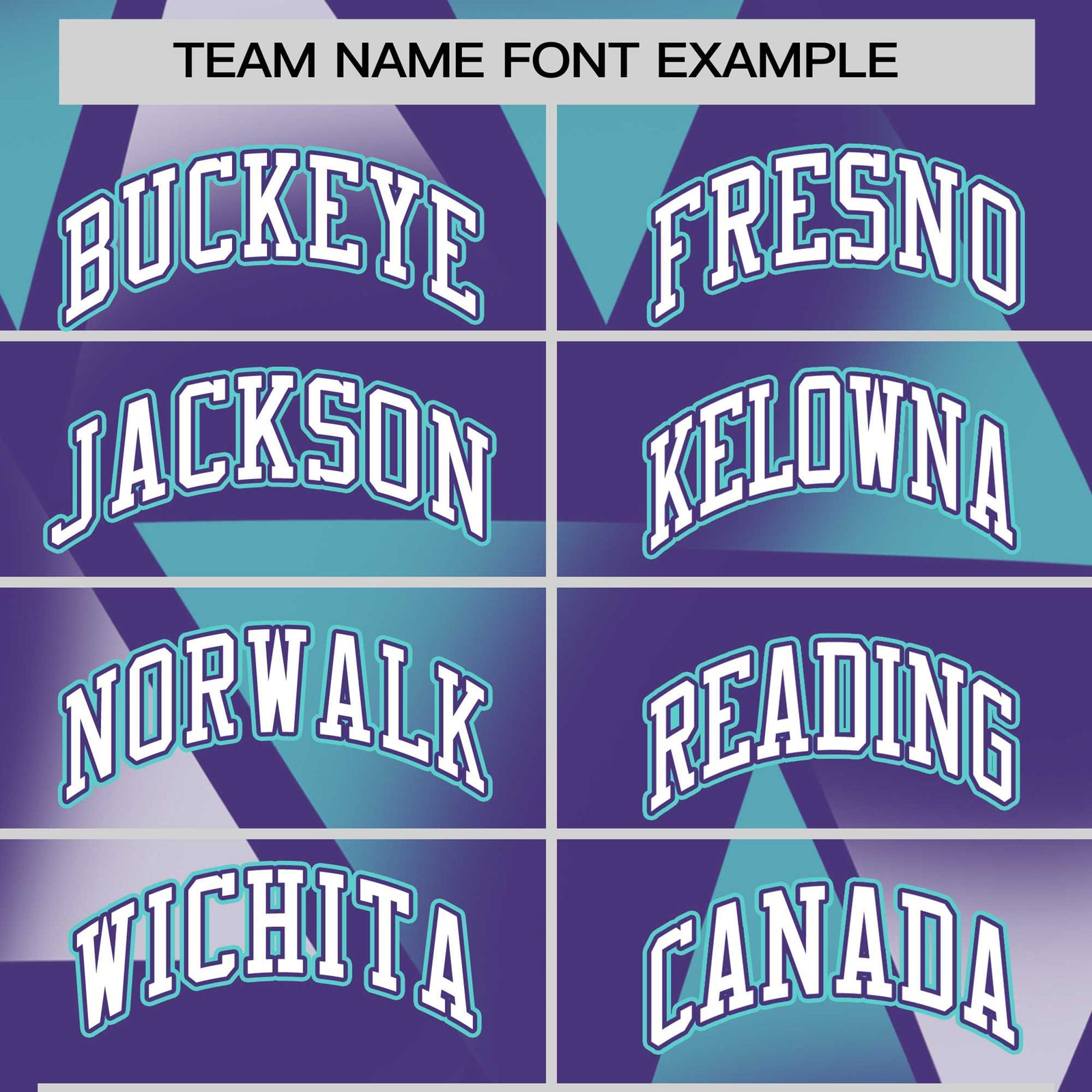 Custom Purple Aqua-White Personalized Triangular Pattern Performance T-Shirt