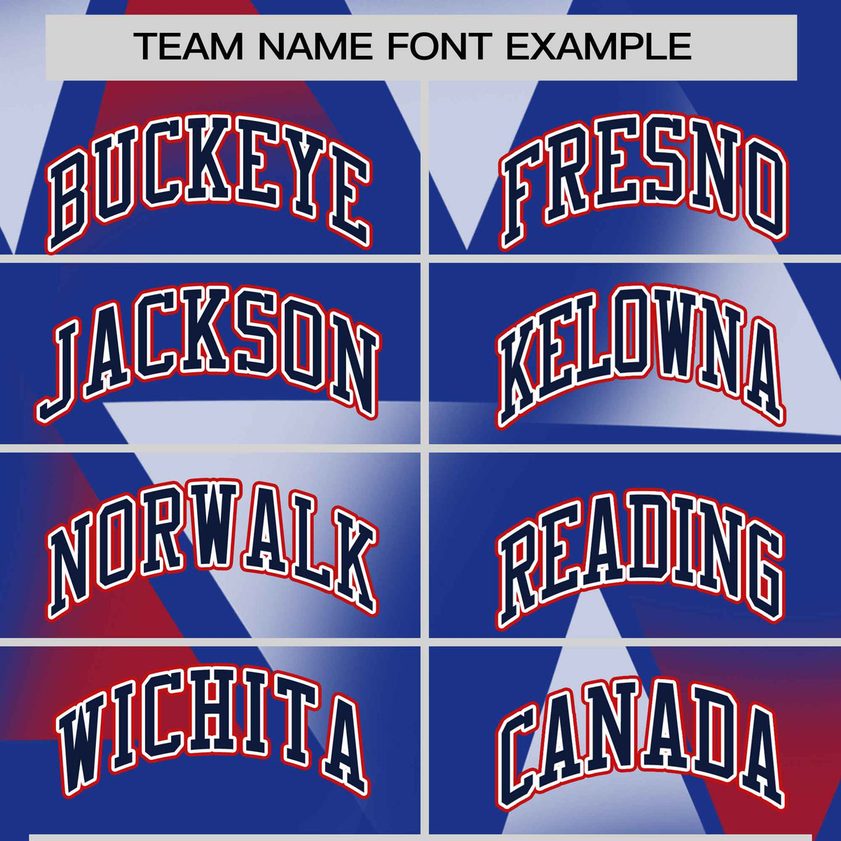 Custom Royal Blue Crimson-Navy Personalized Triangular Pattern Performance T-Shirt