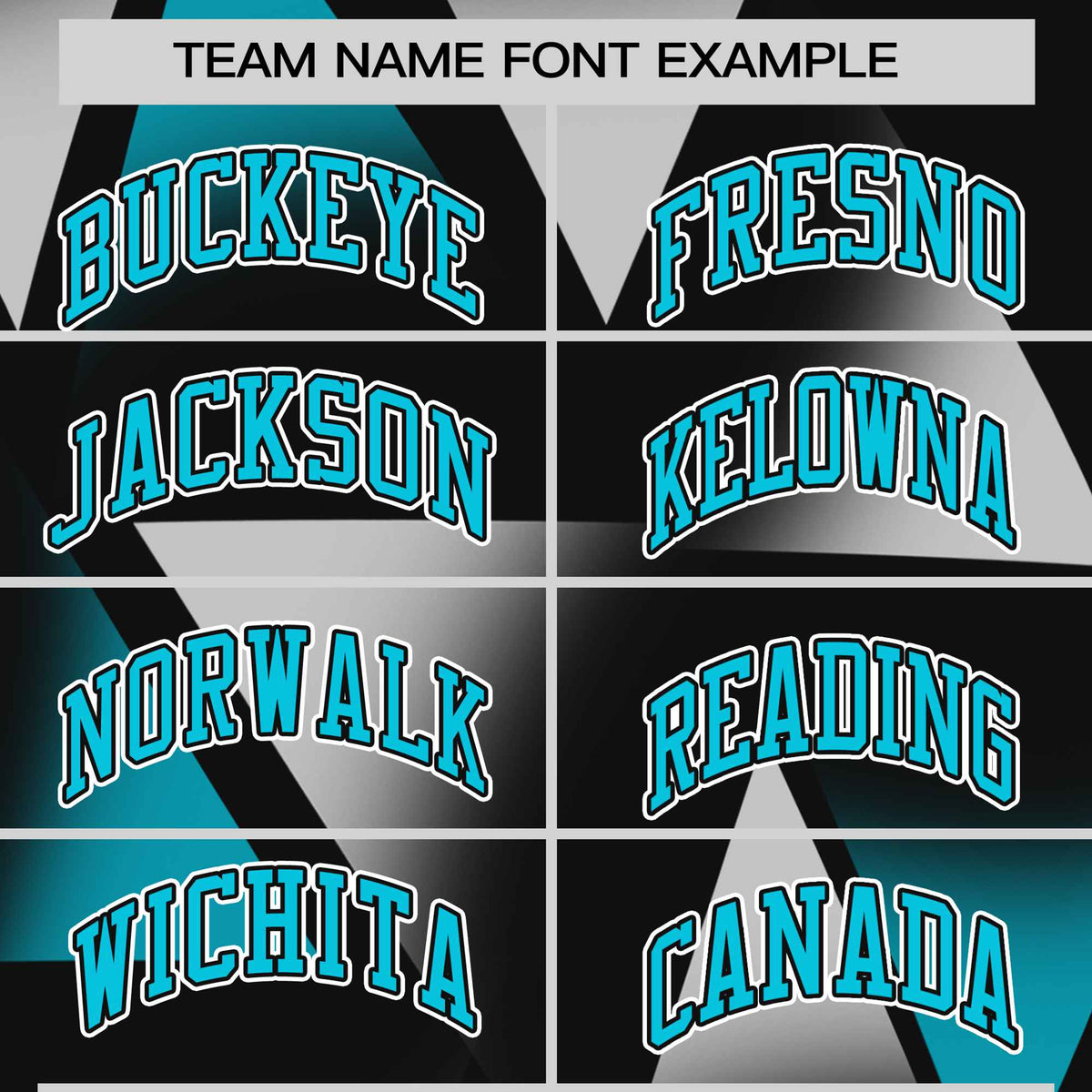 Custom Black White-Aqua Personalized Triangular Pattern Performance T-Shirt