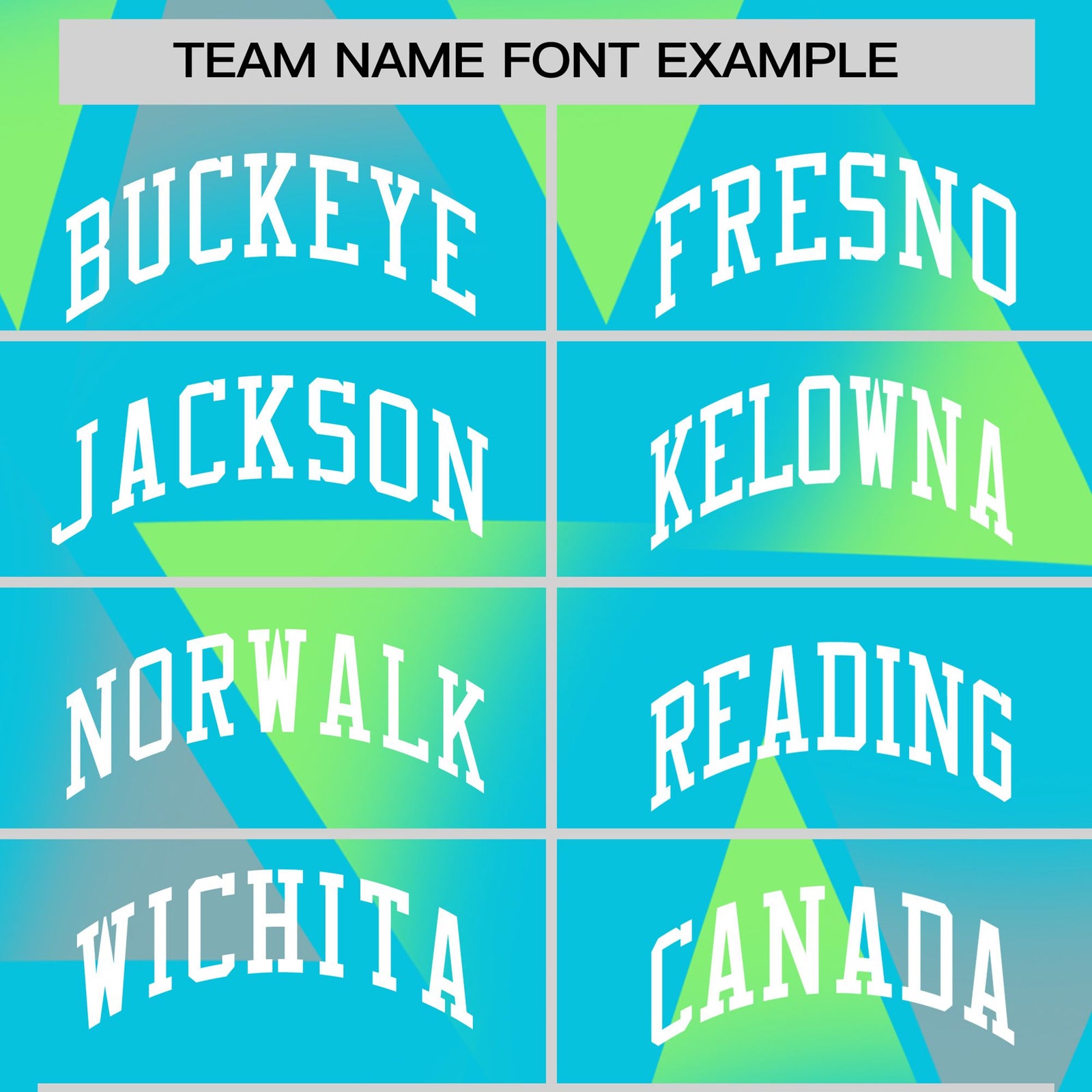 Custom Aqua Neon Green-White Personalized Triangular Pattern Performance T-Shirt