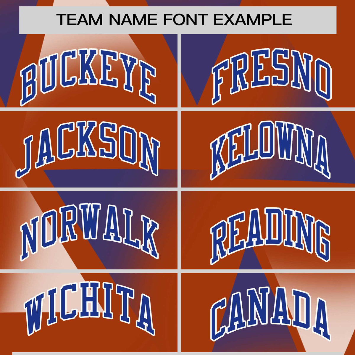 Custom Texas Orange White-Royal Blue Personalized Triangular Pattern Performance T-Shirt